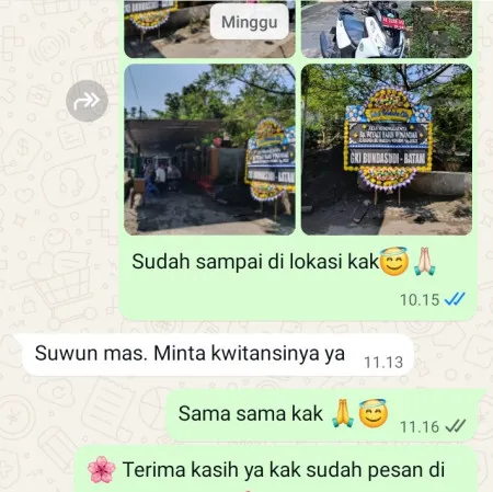 Pengiriman Papan Bunga Duka Gereja Bethany