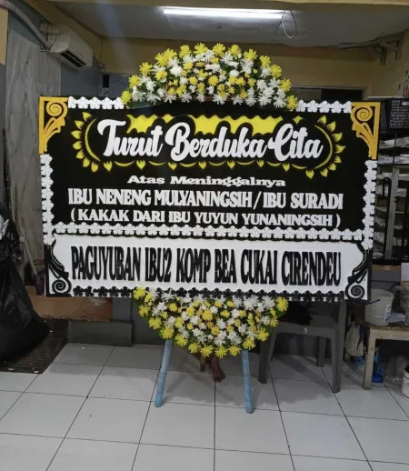 Papan Bunga Duka Gereja Bethany